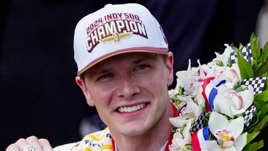 Watch: Josef Newgarden had epic celebration after winning Indy 500