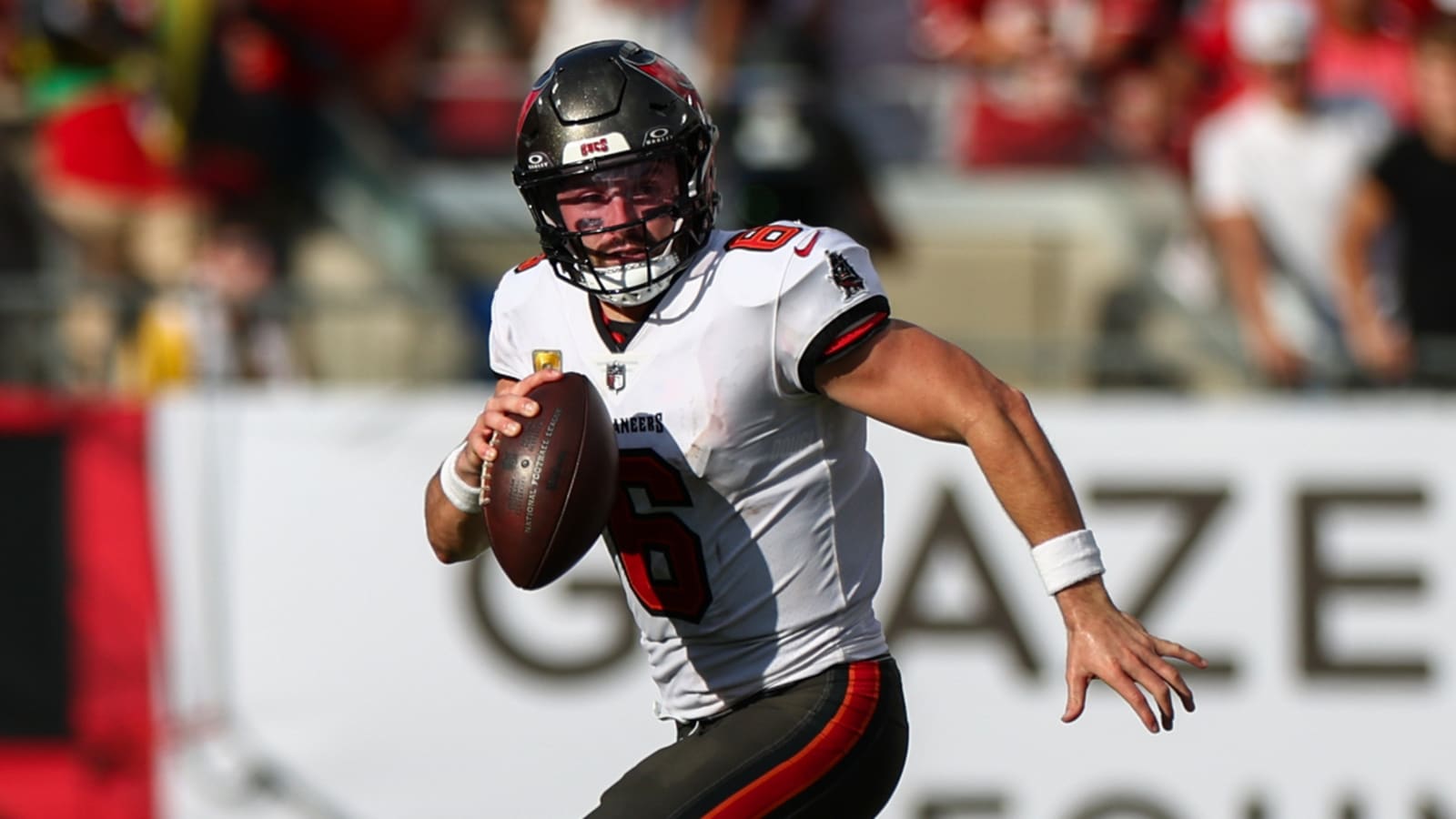 Tom Brady had huge praise for Baker Mayfield’s unreal stiff-arm throw