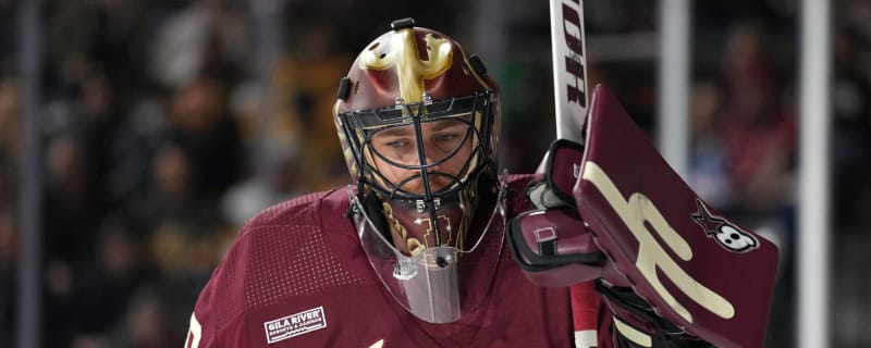 TEMPE, AZ - OCTOBER 28: Arizona Coyotes Goalie Connor Ingram (39