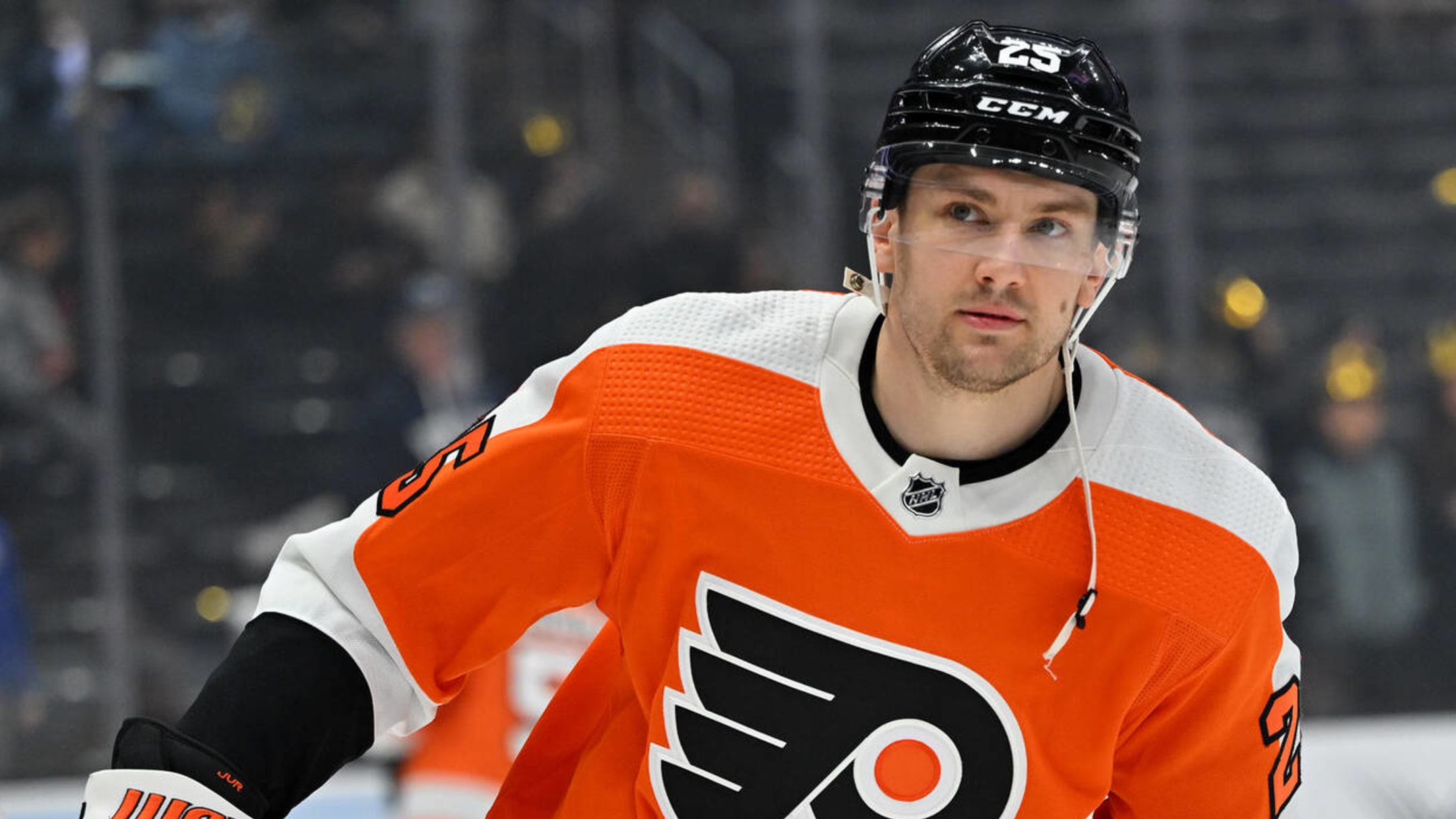 NHL Men's Philadelphia Flyers James van Riemsdyk #25 Orange Player T-Shirt