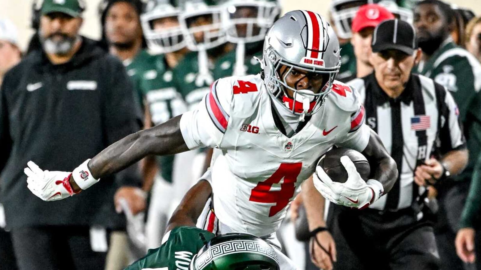 Watch: Jeremiah Smith makes two incredible one-handed catches Yardbarker