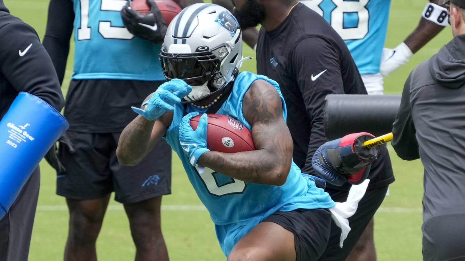 Panthers RB downplays persistent concern about rookie QB