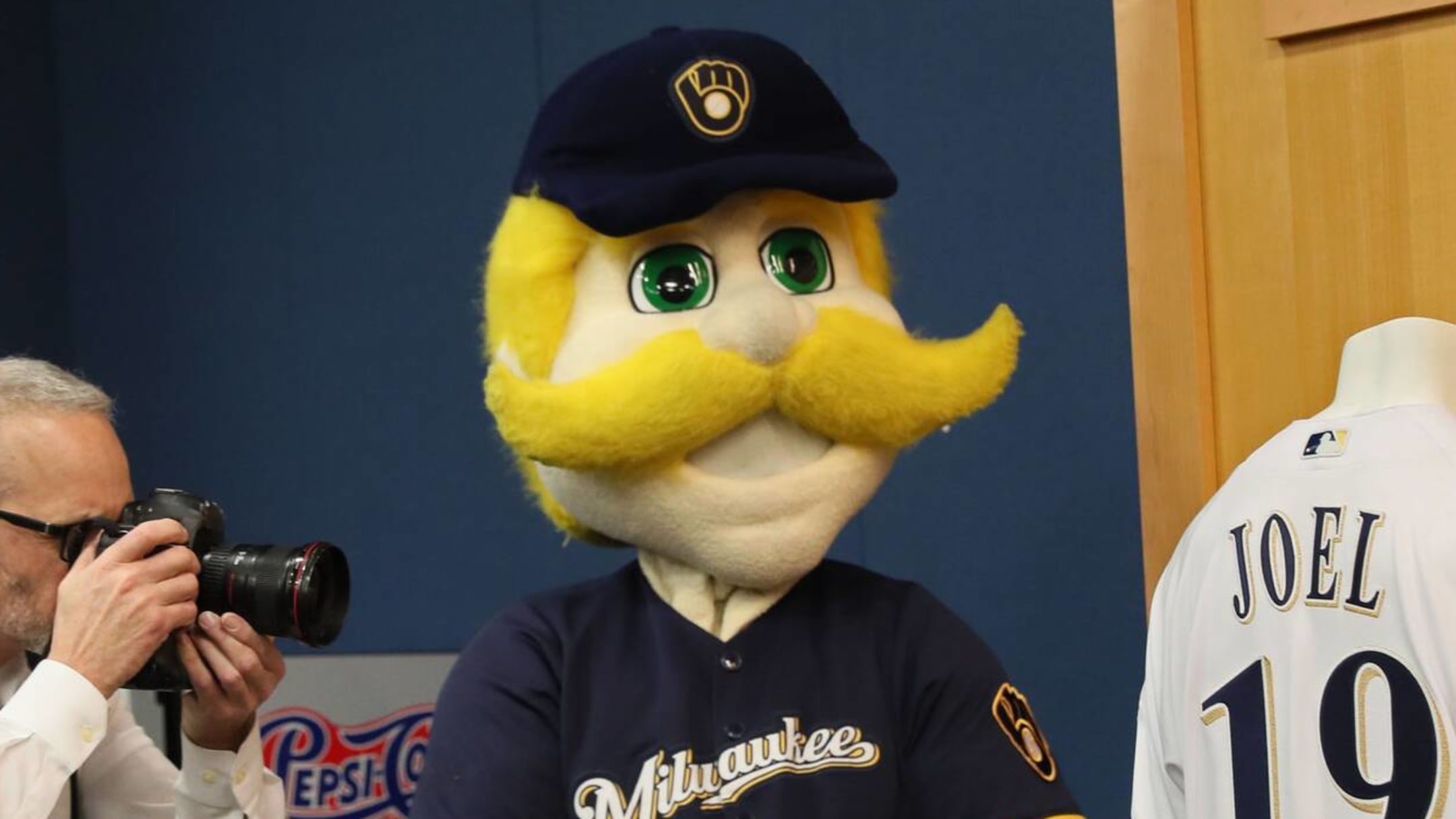 Milwaukee Brewers mascot Bernie Brewer's slide is seen before a