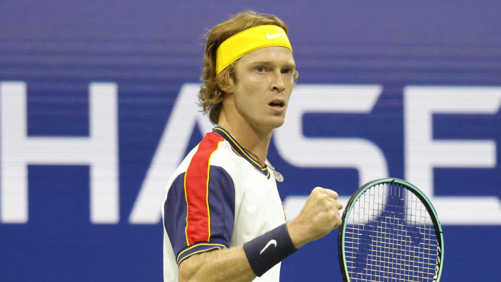 Andrey Rublev writes message about war on TV camera