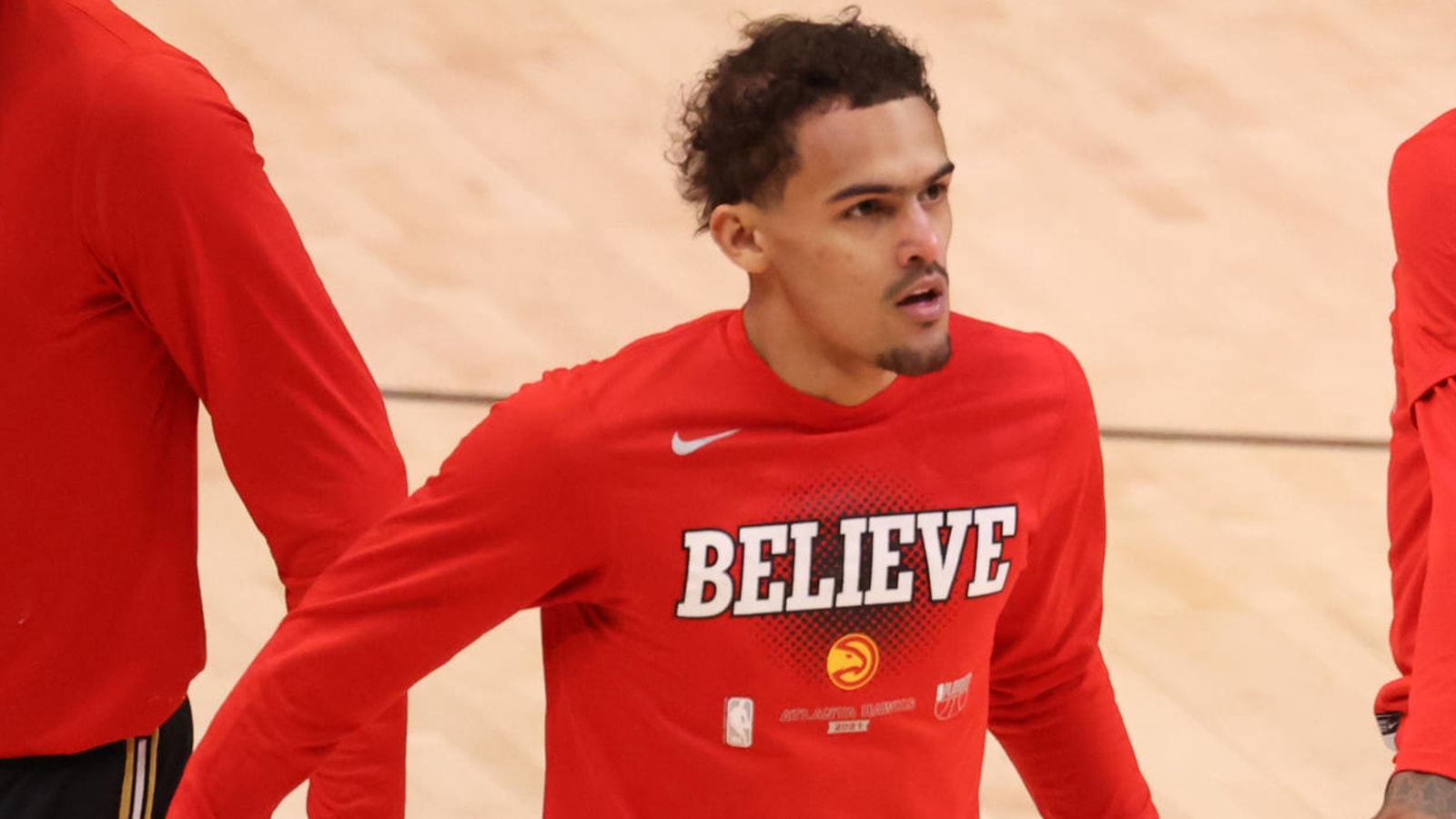 Trae Young in attendance for Nebraska-Oklahoma