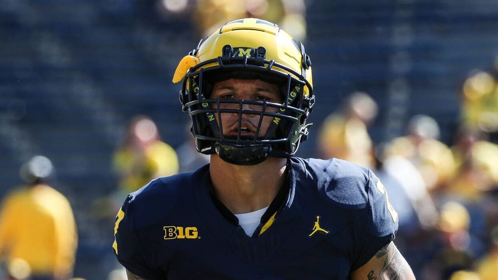 Michigan RB coach jokes about Blake Corum breaking his record