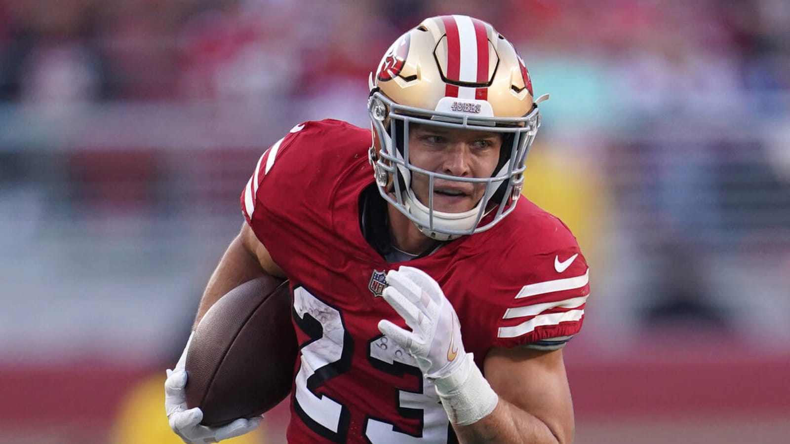 Watch: Christian McCaffrey scores for the 12th straight game, tying 49ers mark