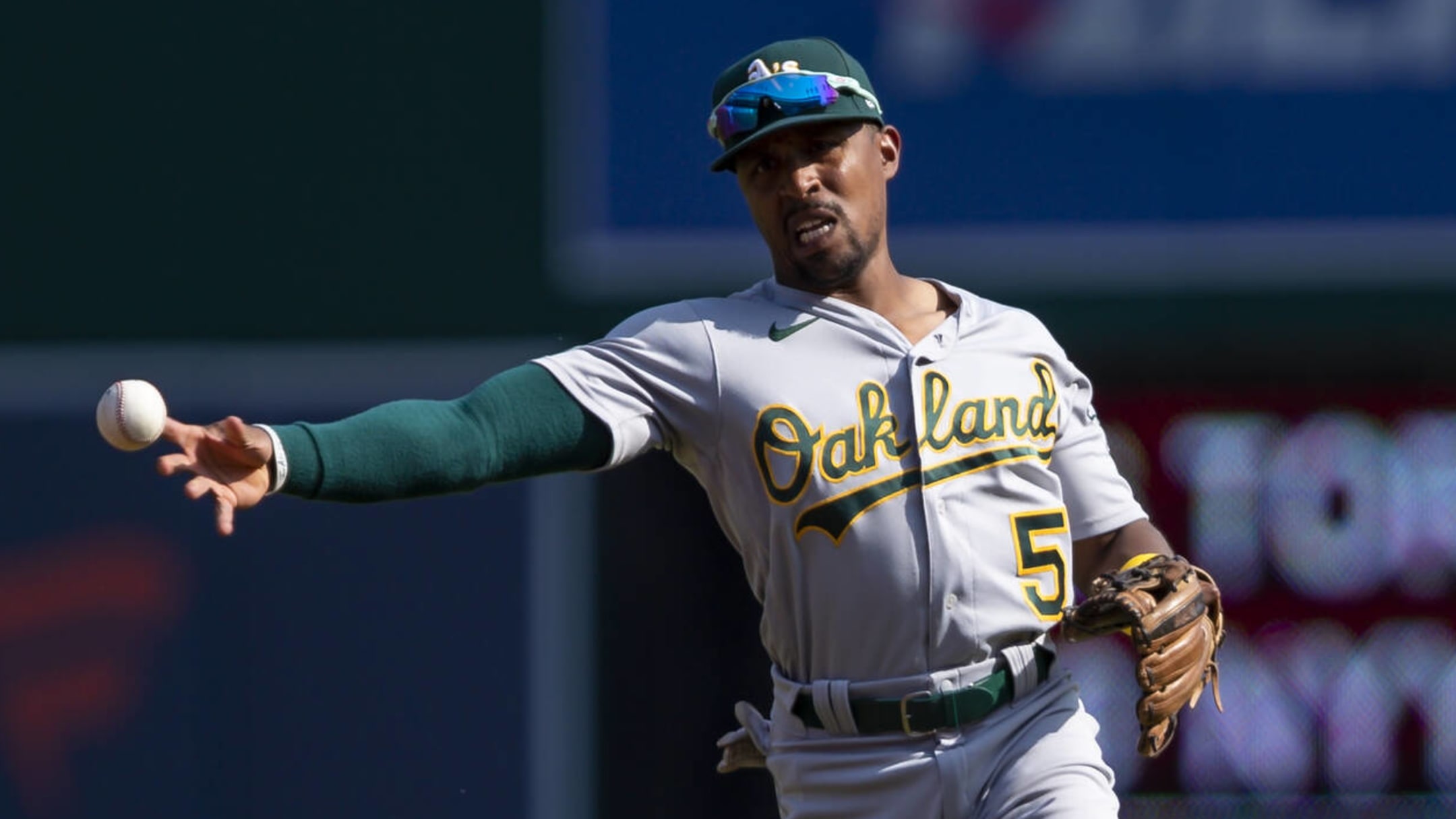 Watch: A's 2B Tony Kemp makes web gem of the year candidate