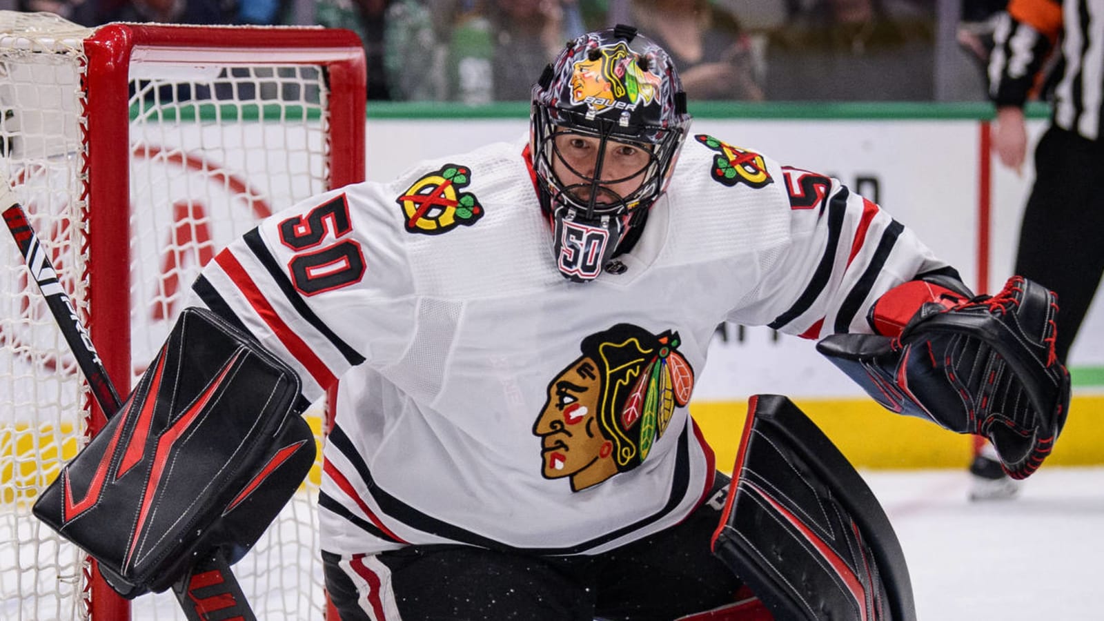 Goaltender Corey Crawford, who backstopped Chicago to two Stanley