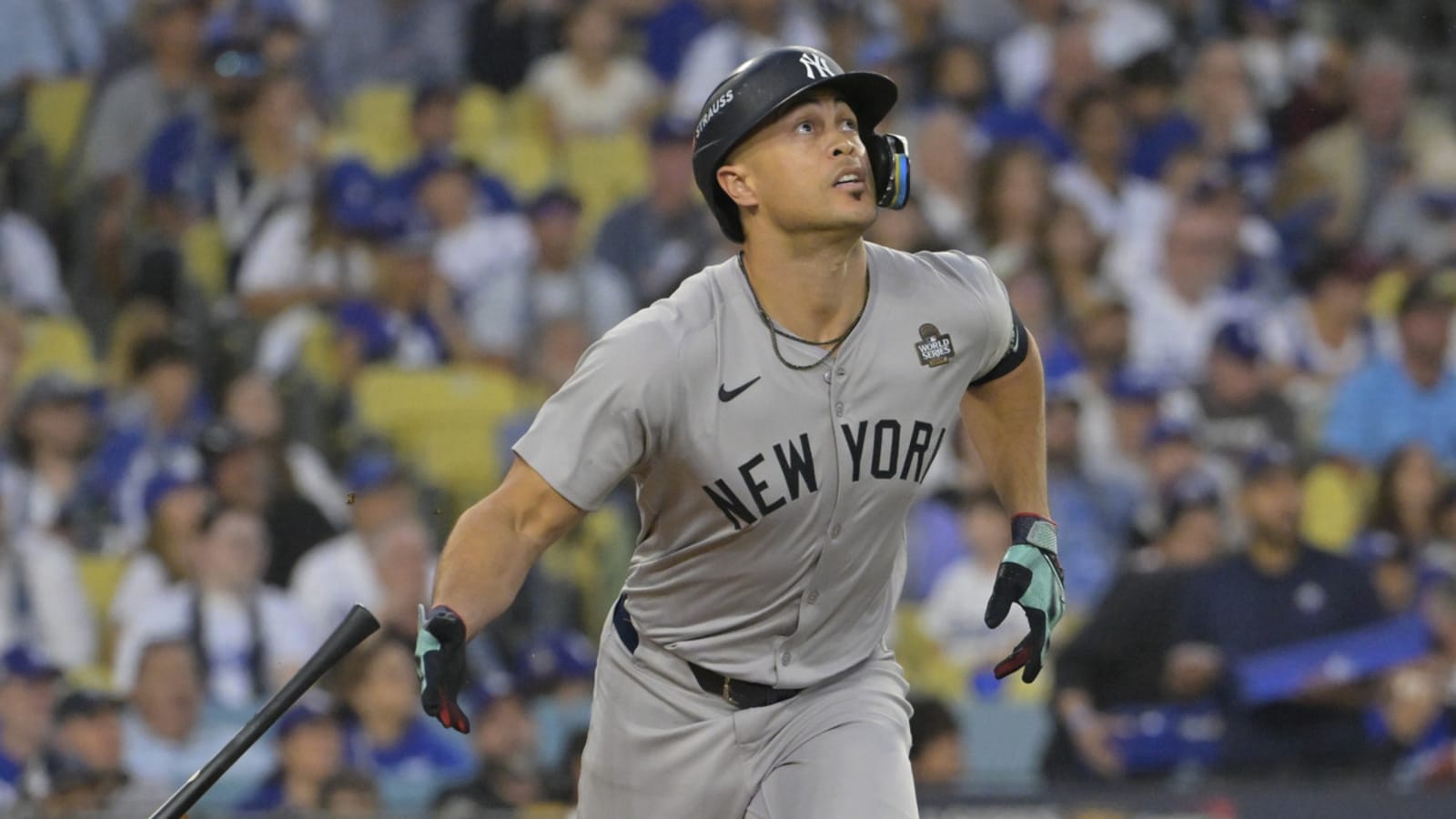 Watch: Yankees' Giancarlo Stanton hits monster HR in World Series