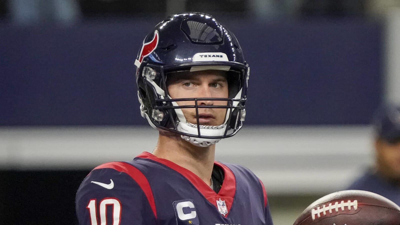 Texans' Davis Mills not conceding starting job to C.J. Stroud