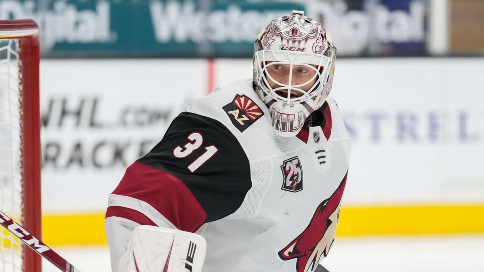 Sharks acquire Adin Hill from Coyotes for Josef Korenar