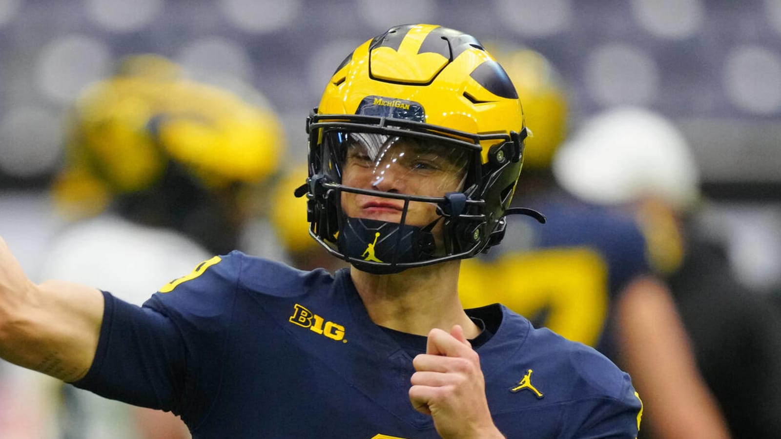 Jim Harbaugh doubles down on J.J. McCarthy praise