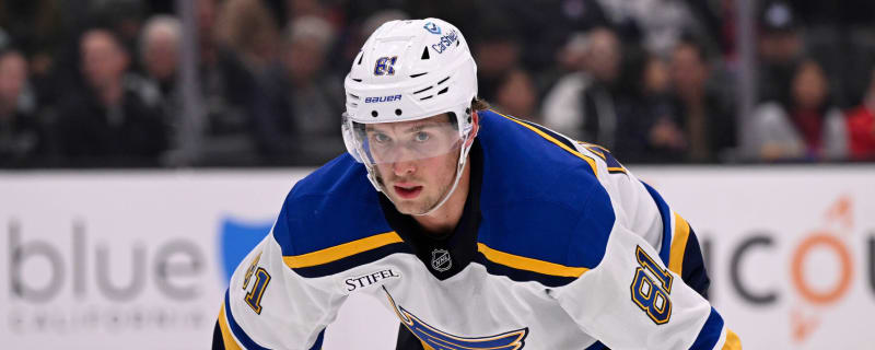 Blues winger out week-to-week with lower-body injury