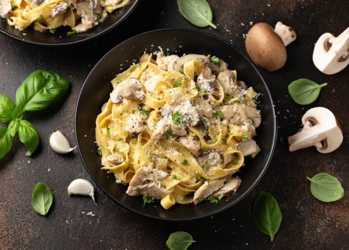 Creamy mushroom pasta