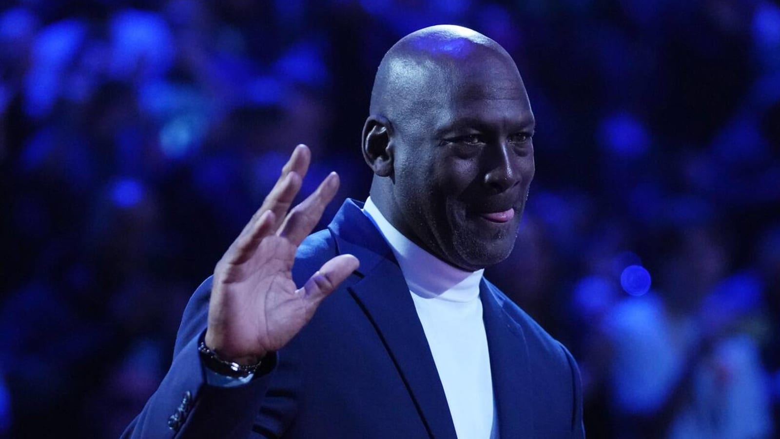 Did Michael Jordan happen to upstage LeBron James in Cleveland?