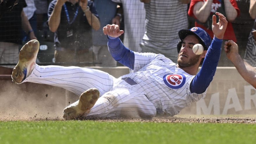 Watch: Cubs walk off Pirates on controversial play at home plate