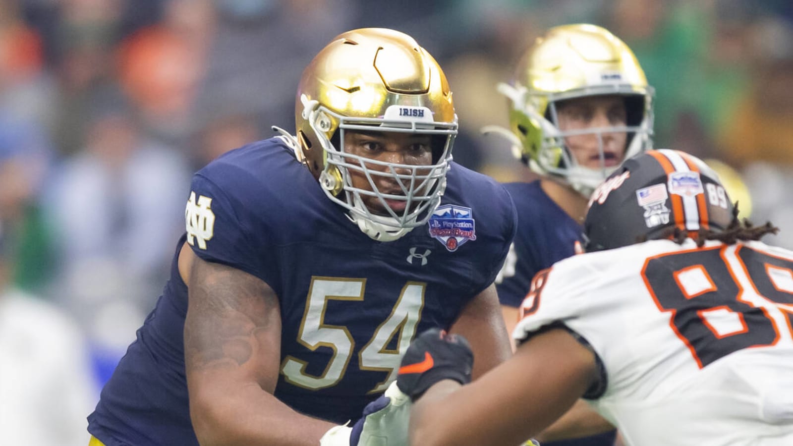 Steelers Host Notre Dame OT Blake Fisher for Pre-Draft Visit