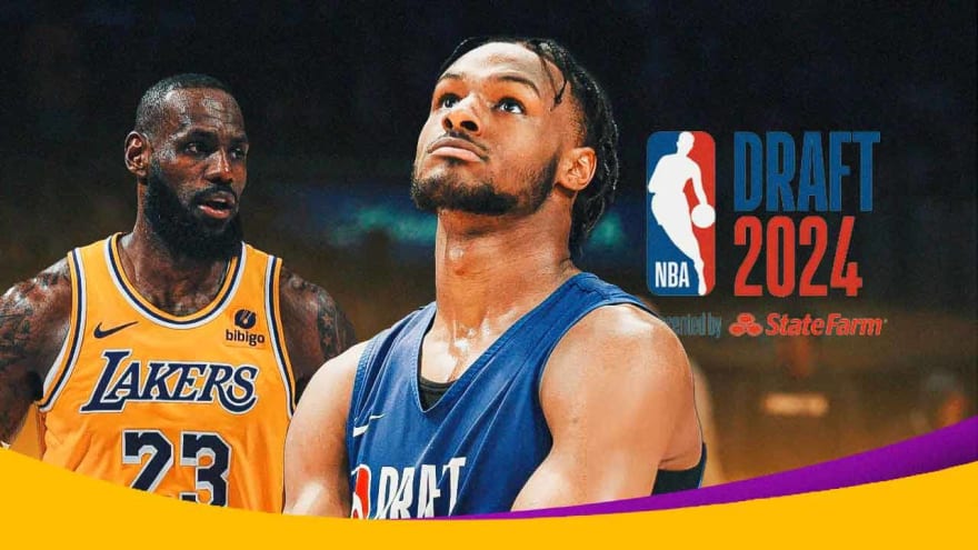 Lakers’ LeBron James reacts to Bronny James’ NBA Draft decision