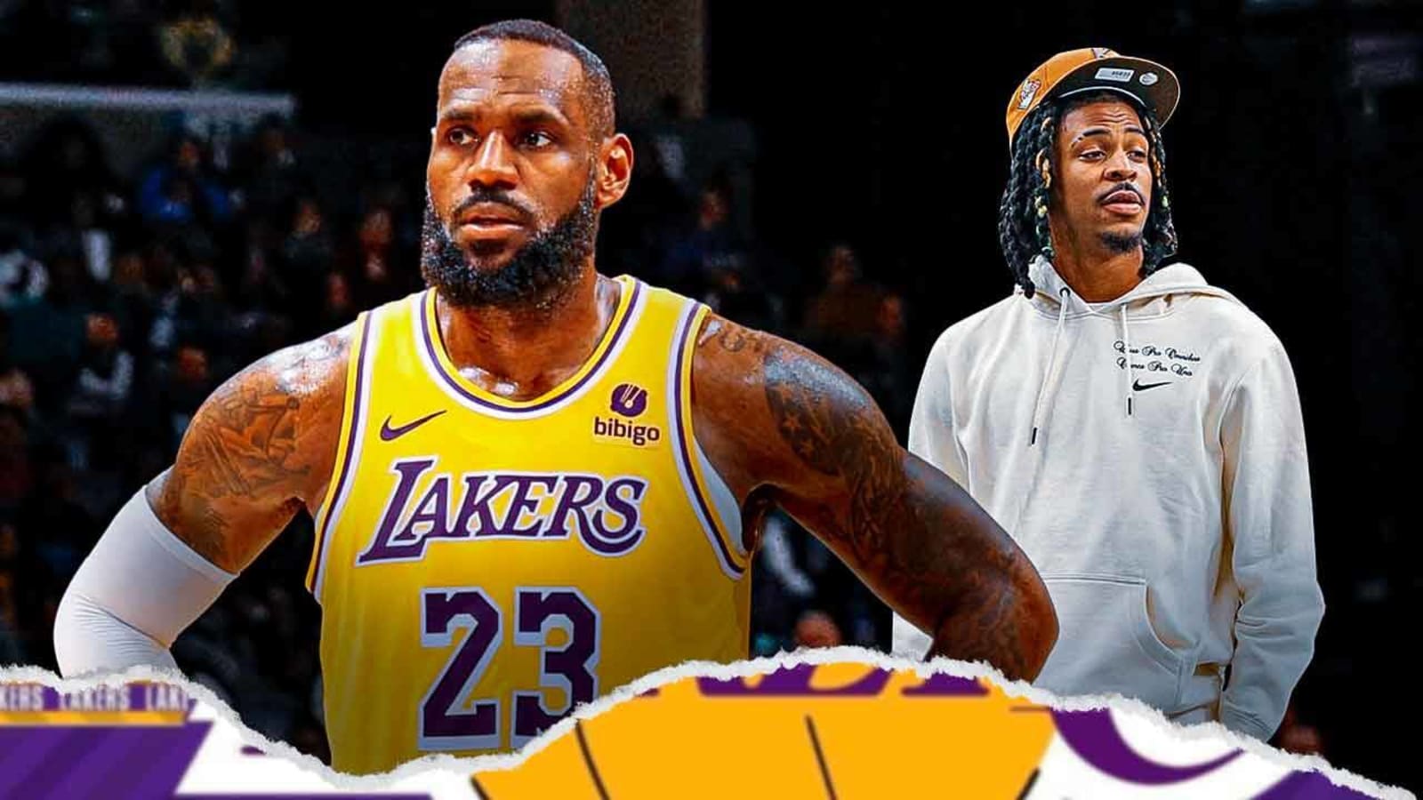 Lakers’ LeBron James goes chest-to-chest with Ja Morant after game-sealing dunk