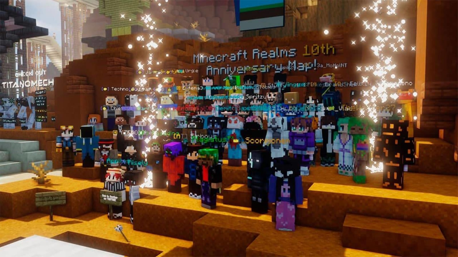 Minecraft launches Community Java Realms Map for 15th Anniversary