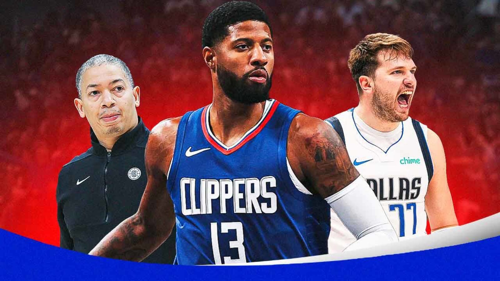 Clippers’ Paul George, Tyronn Lue react to facing elimination against Mavericks