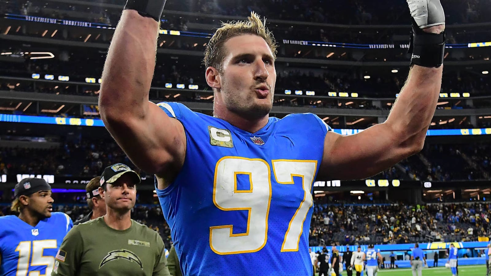 Chargers place Bosa, Hall on COVID list, out at Texans