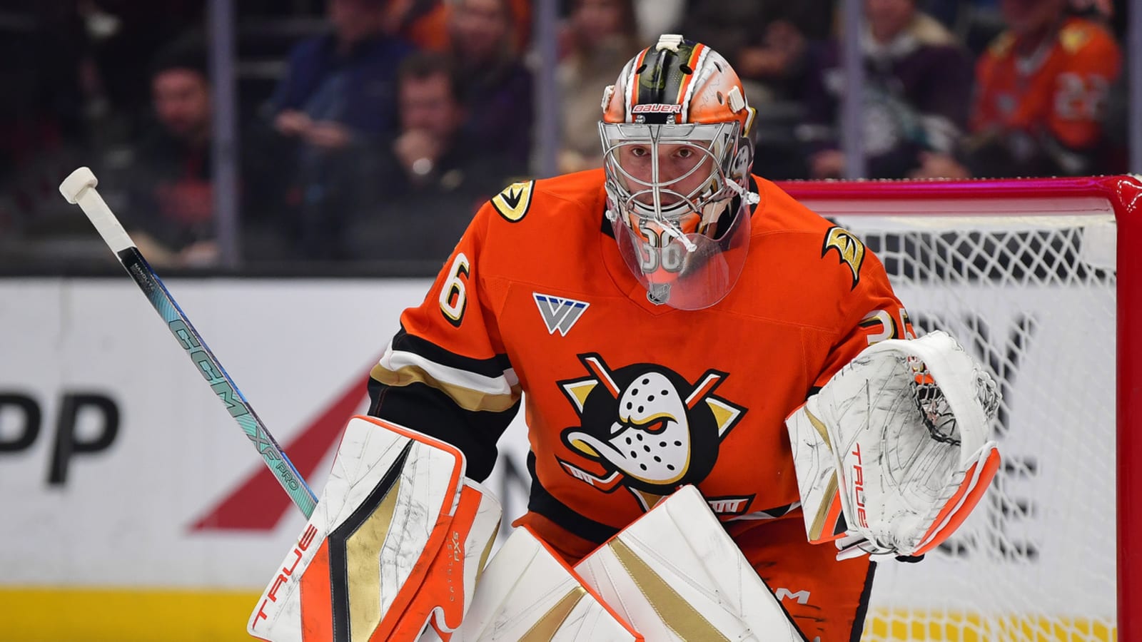 Watch: John Gibson made incredible save vs. Canucks