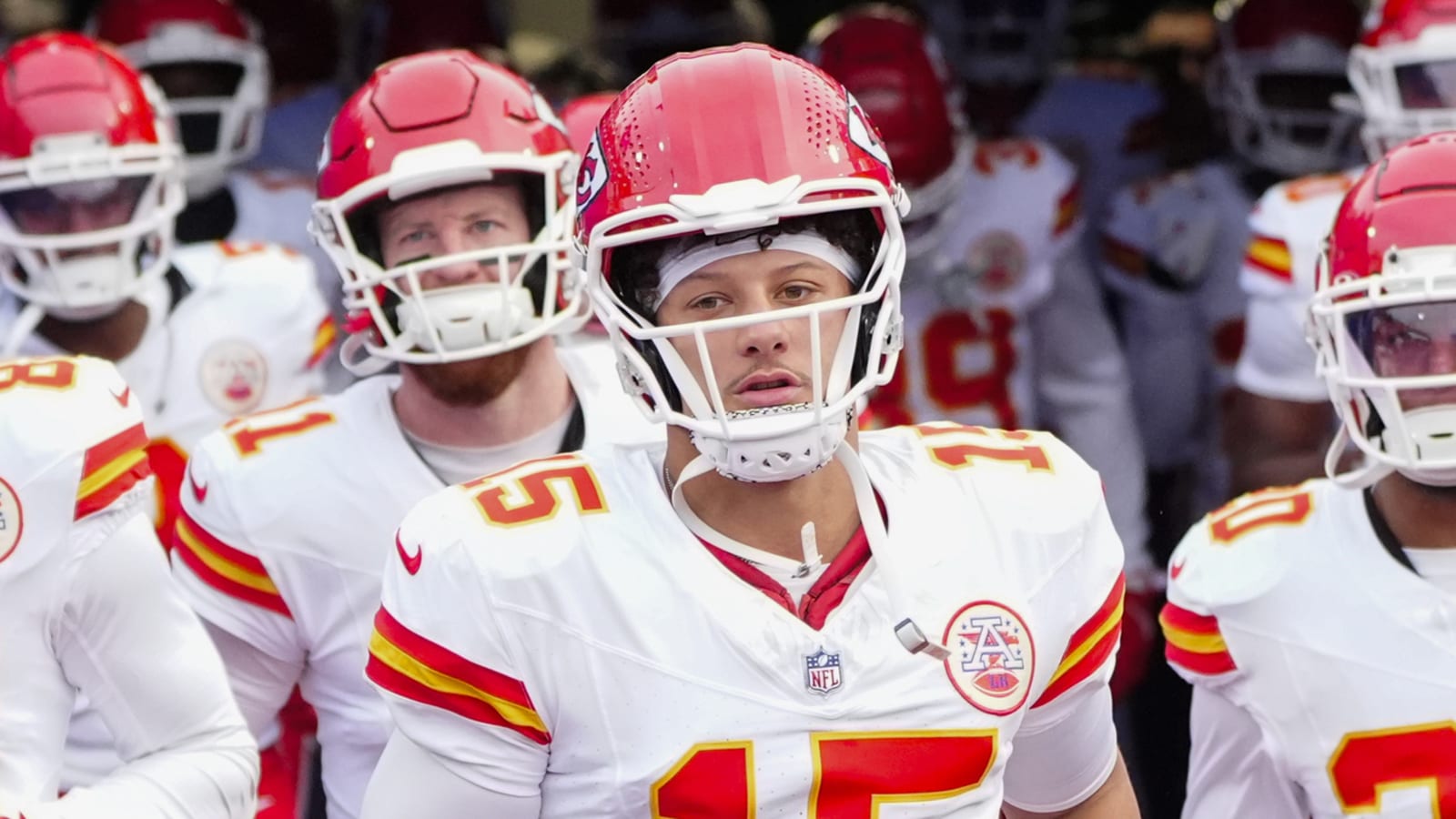 Watch: Mahomes throws interception on opening drive vs. Bills