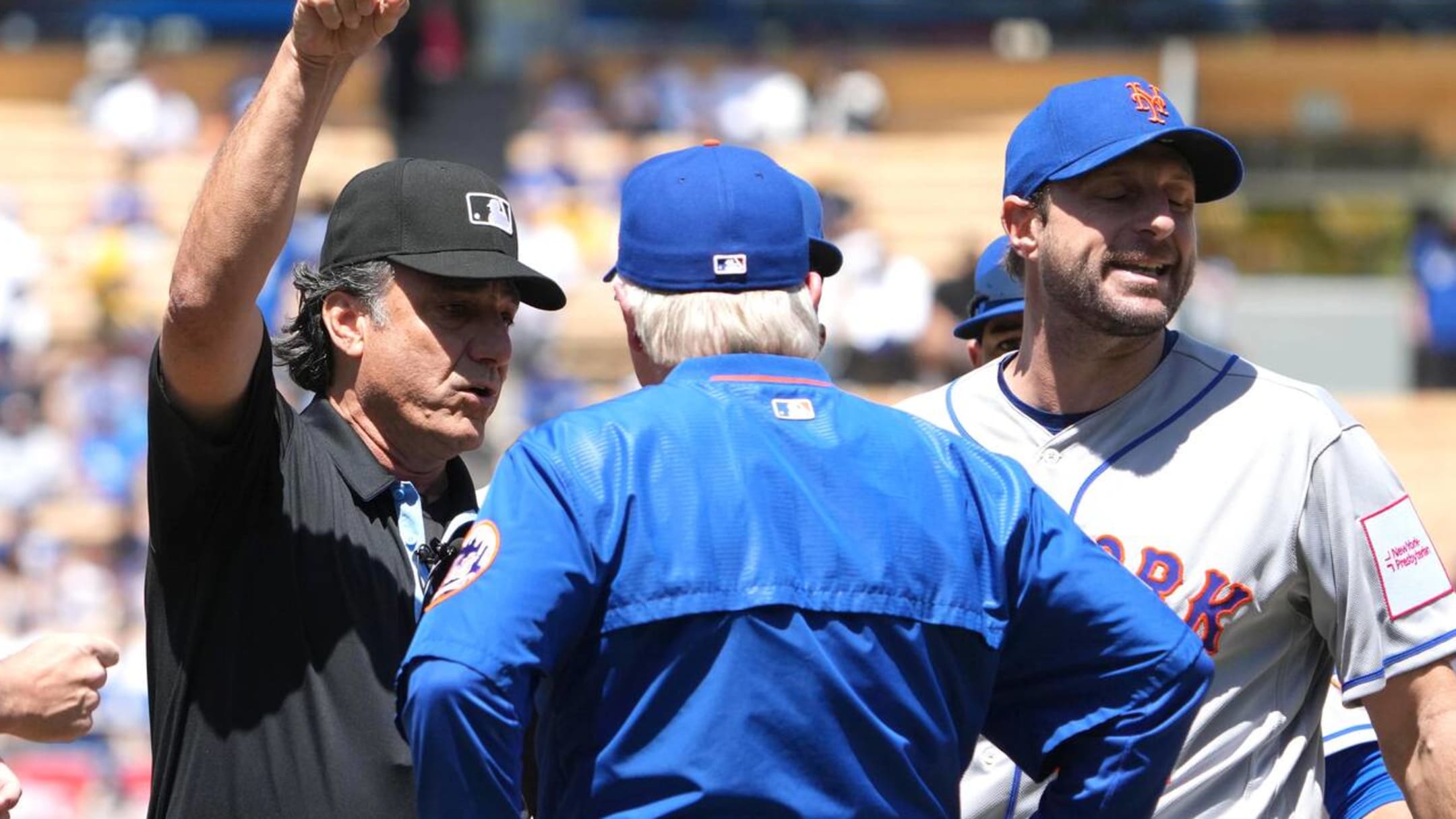 Mets' Max Scherzer adamant following ejection he had legal substances on  hand