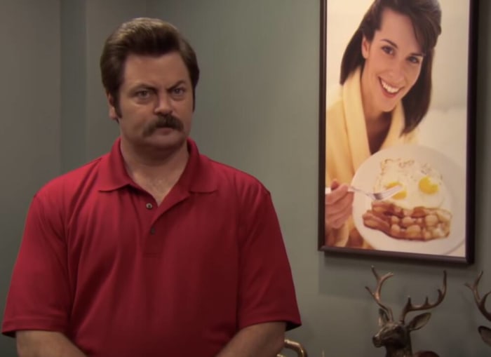 'Parks and Recreation,' Ron’s red shirt