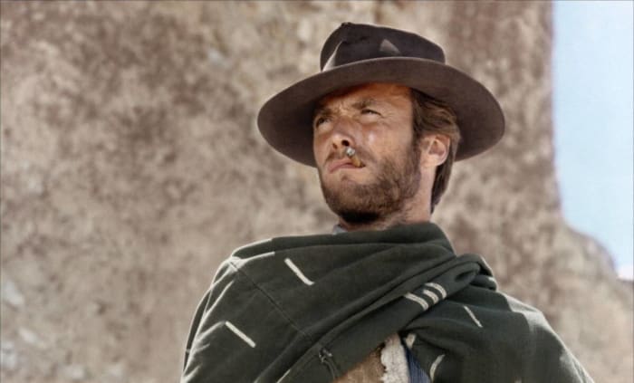 The Man with No Name, 'A Fistful of Dollars' (1964); 'For a Few Dollars More' (1965); 'The Good, the Bad and the Ugly' (1966)