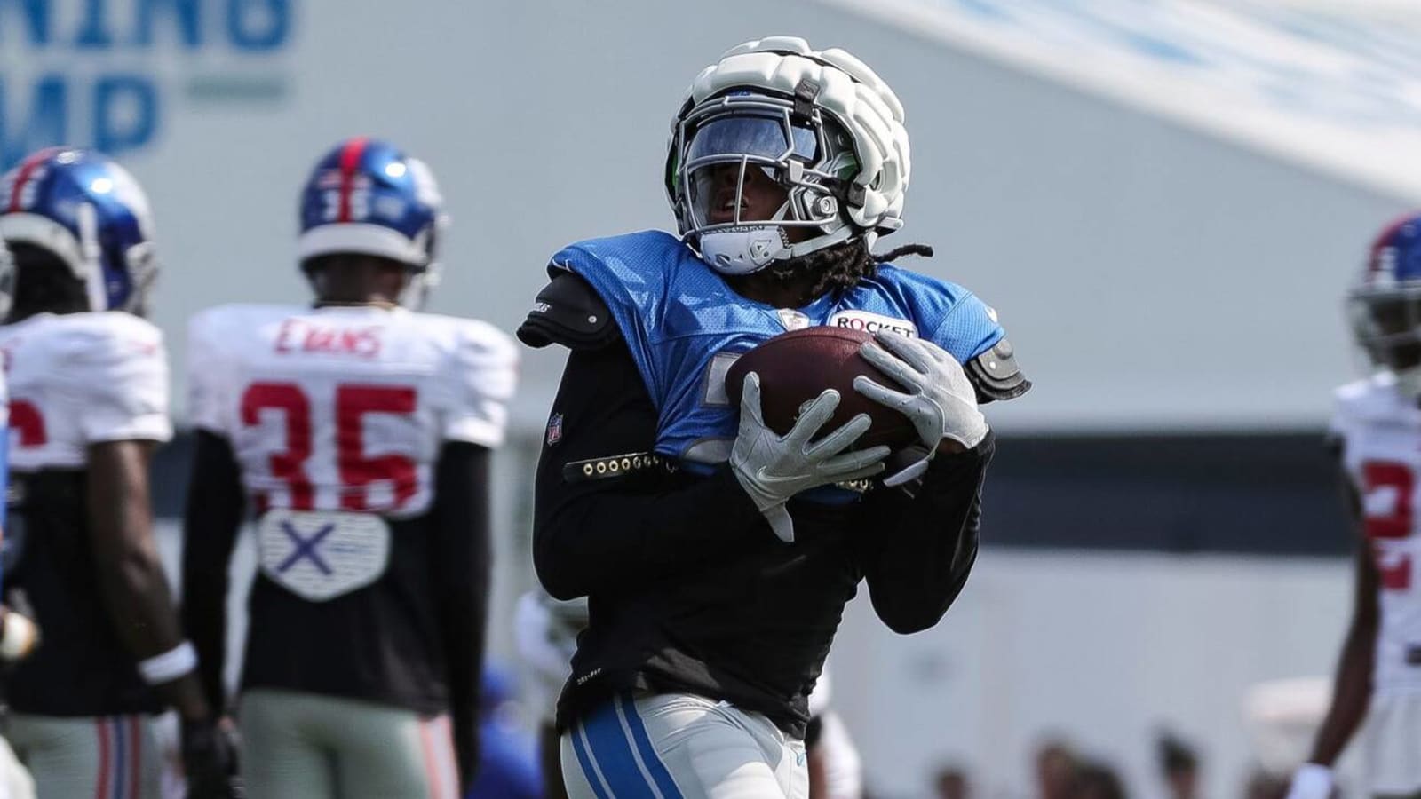 Watch: Lions rookie burns defender in practice