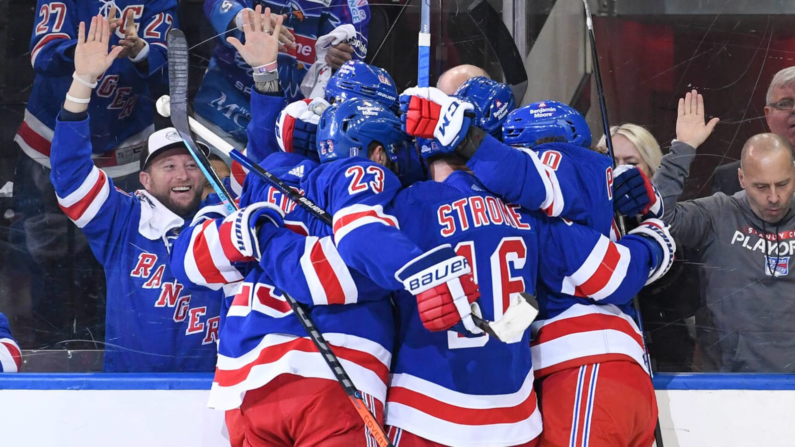 Rangers even series with 5-2 win over Penguins in Game 2