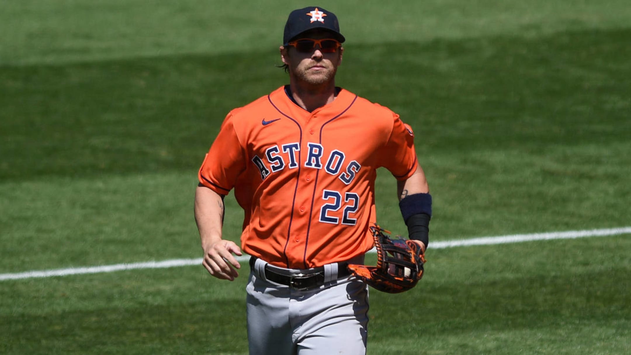 2019 Game-Used Josh Reddick Los Astros Orange Jersey (Size 46)