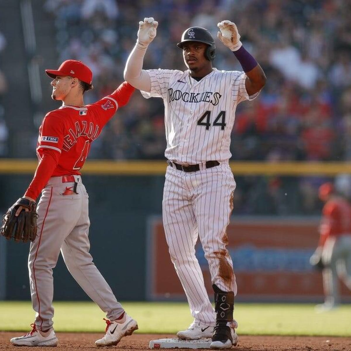 Rockies slam Angels, end eight-game losing streak