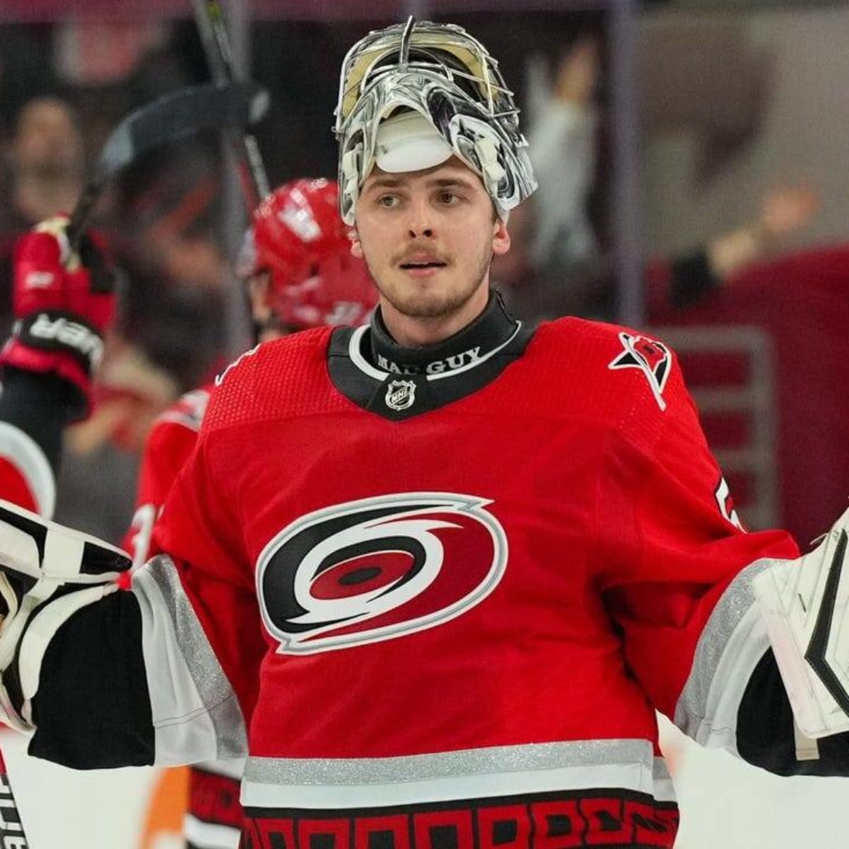 Pyotr Kochetkov of the Carolina Hurricanes looks on during the second  Fotografía de noticias - Getty Images