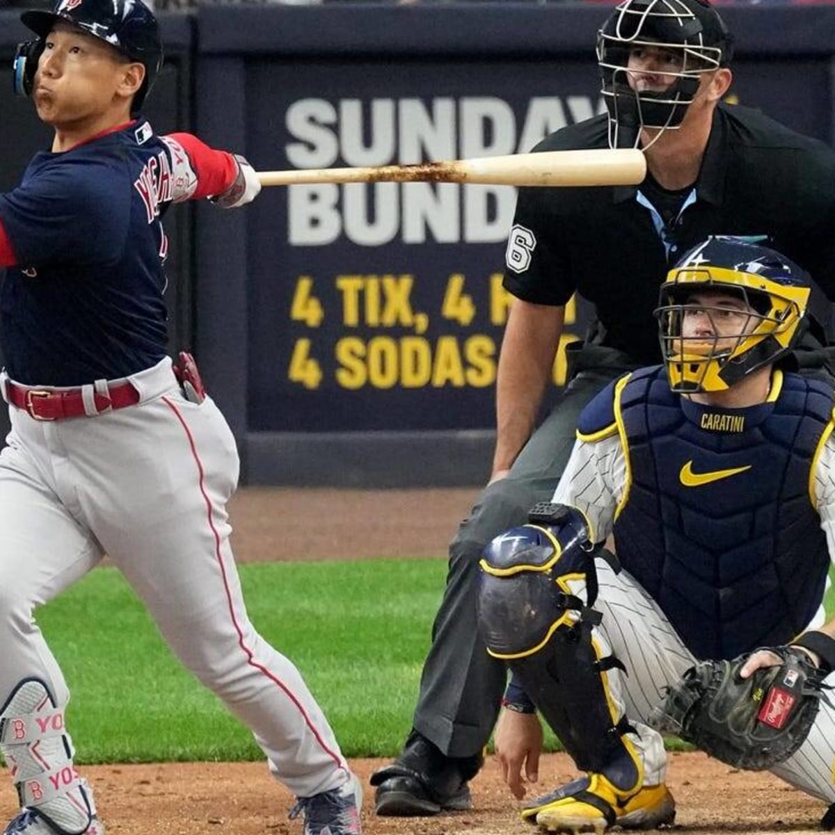 Red Sox's Masataka Yoshida homers twice, drives in 6 runs to beat Brewers