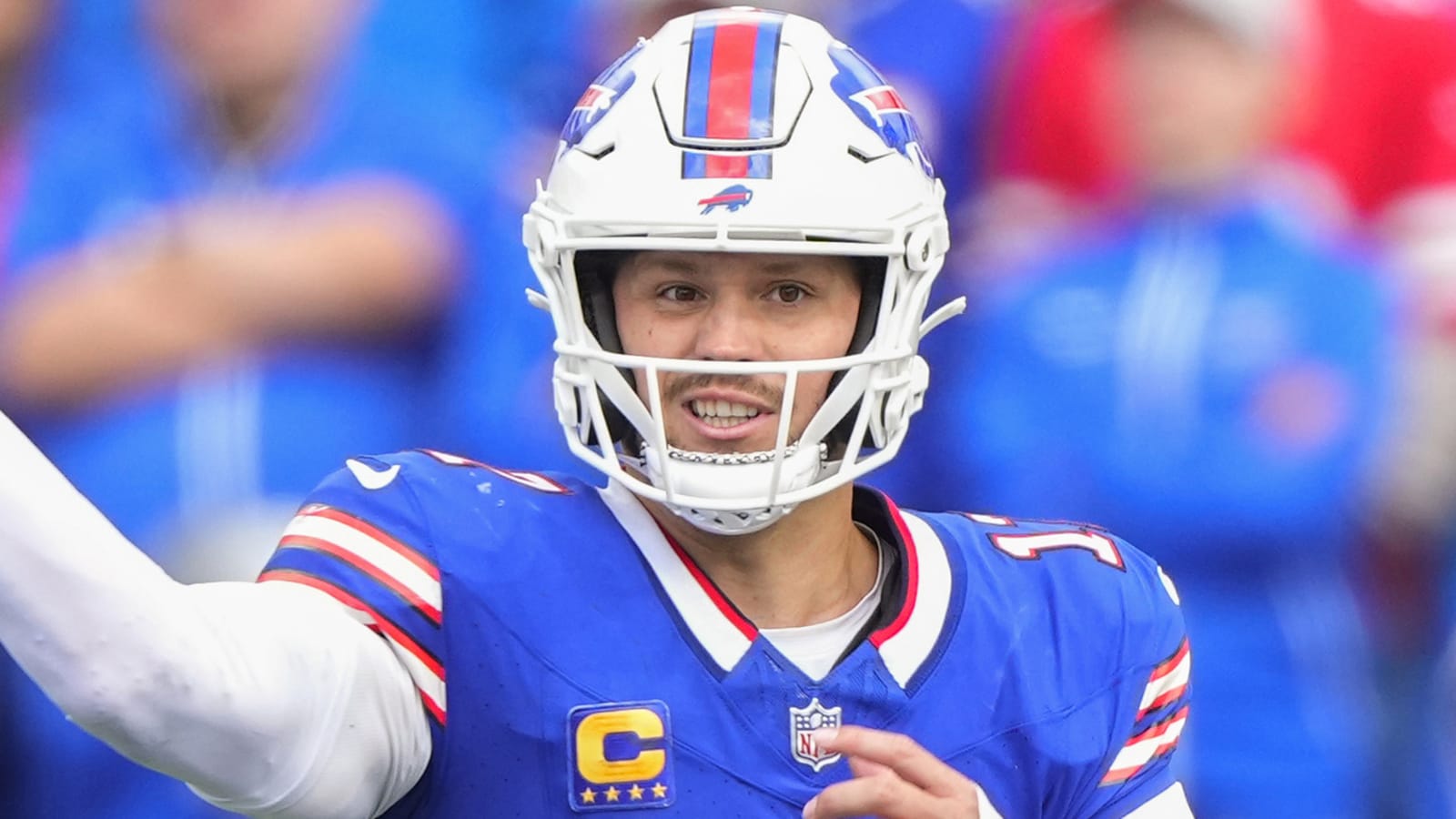 Bills HC provides encouraging update following QB Josh Allen’s left-hand injury