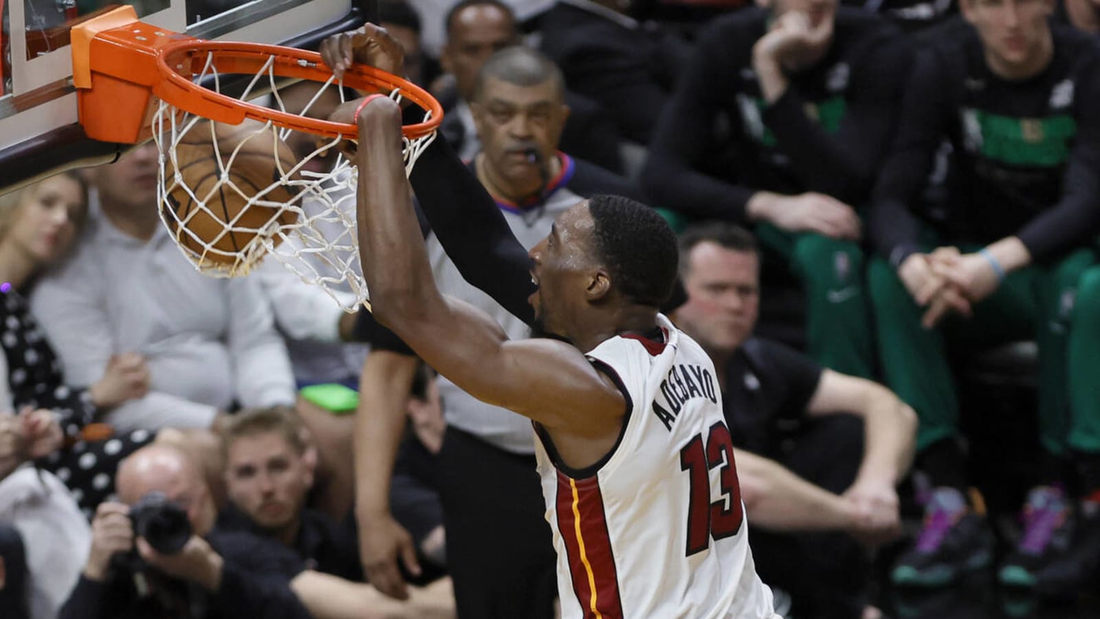 Watch: Bam Adebayo skies for an alley-oop jam