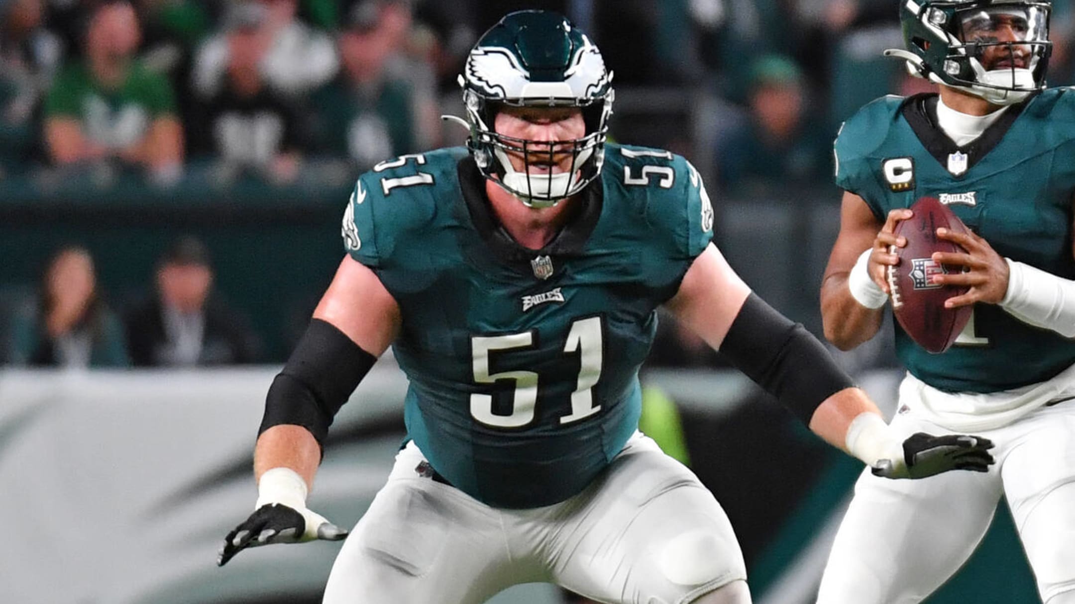 Eagles G Cam Jurgens facing extended absence