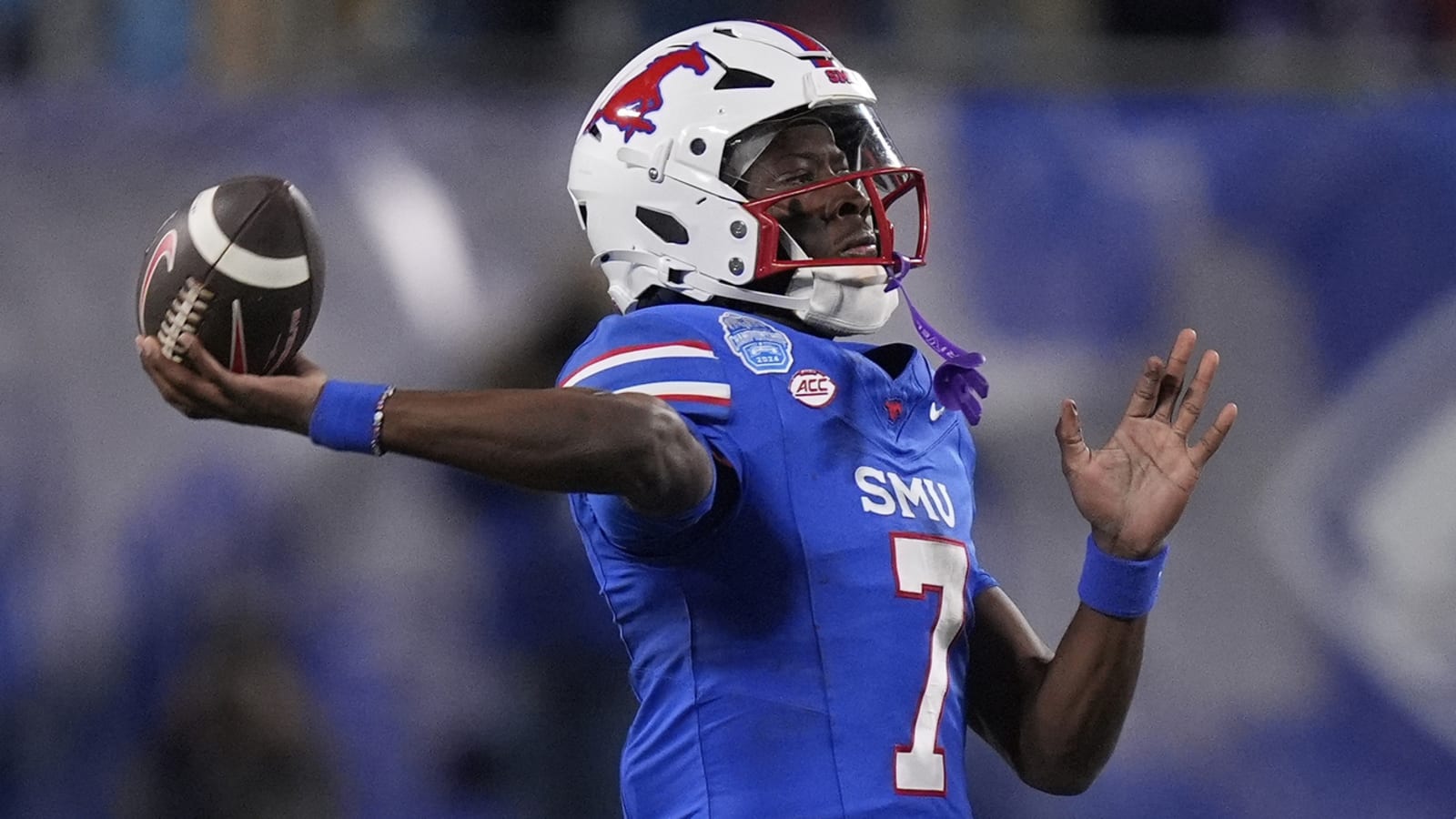 Watch: SMU QB Kevin Jennings throws second pick-six of first half to Penn State