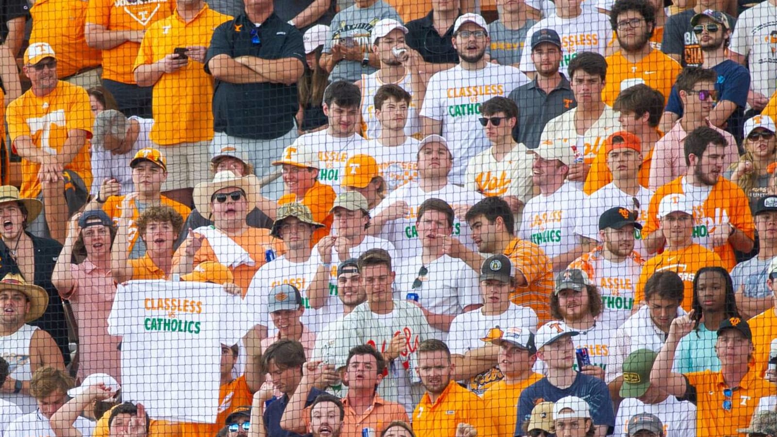 Vols fans wear awesome shirts to series with Notre Dame