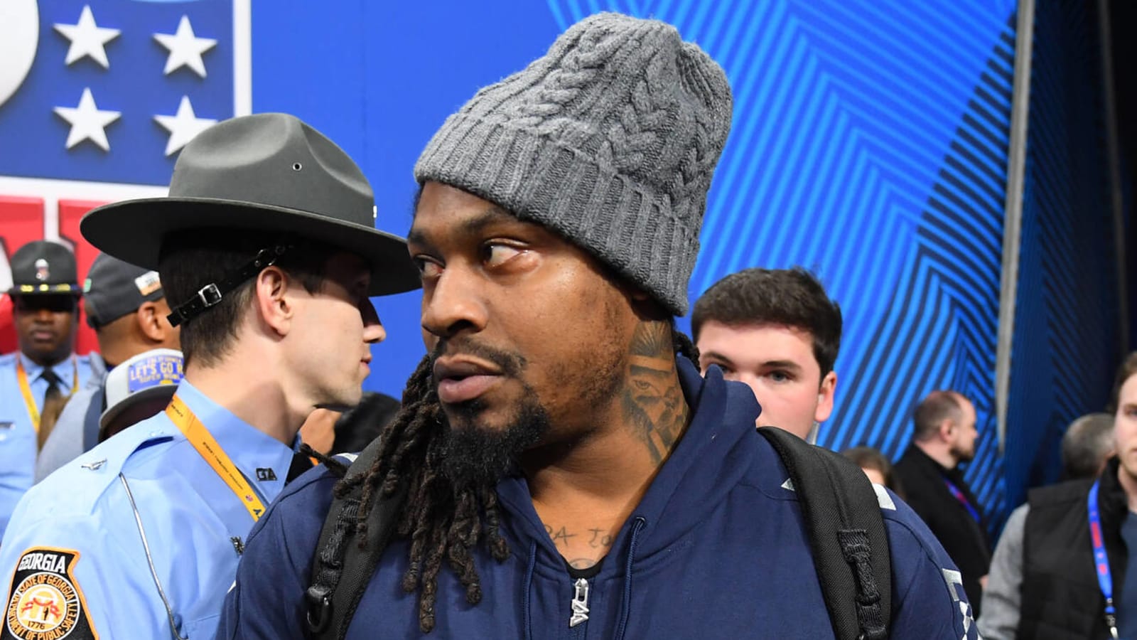 Marshawn Lynch's car was missing a tire during DUI arrest?