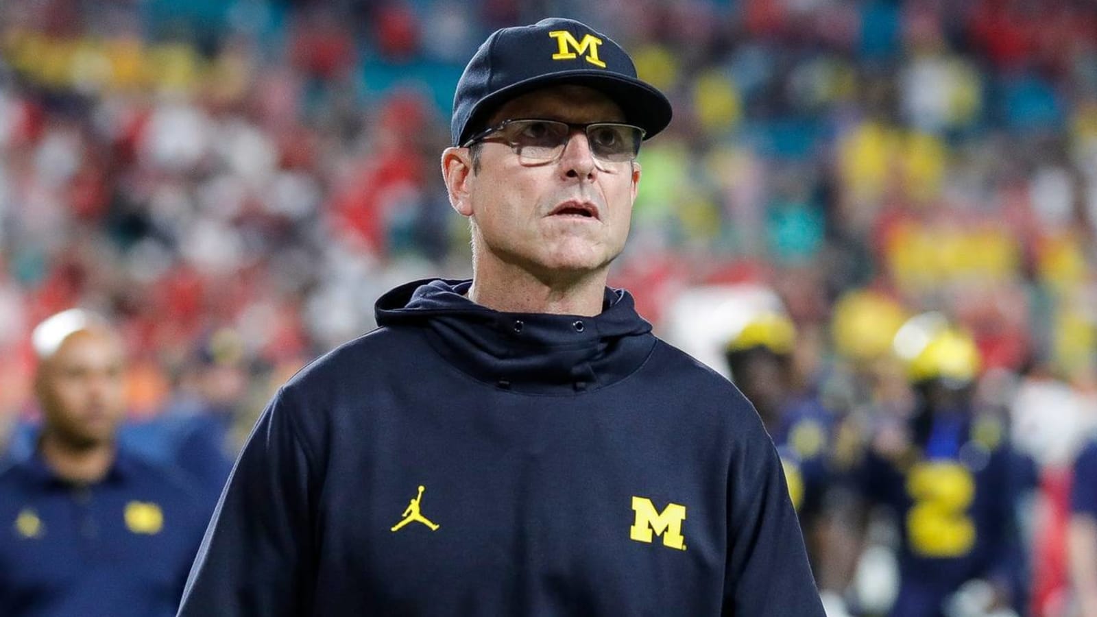 Jim Harbaugh listed as betting favorite for Raiders HC job