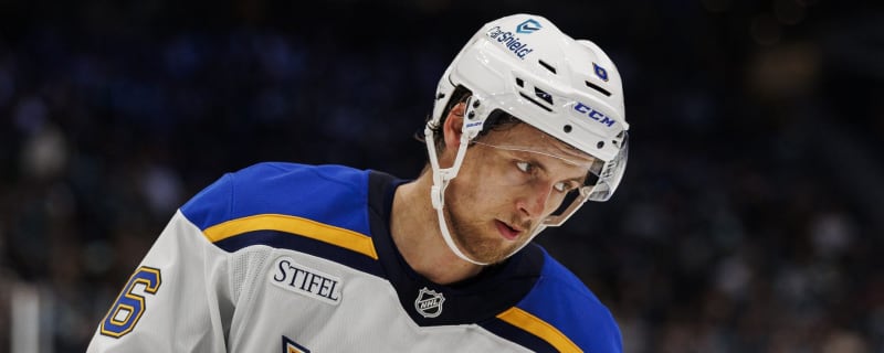 Blues’ Philip Broberg leaves game vs. Golden Knights with upper-body injury