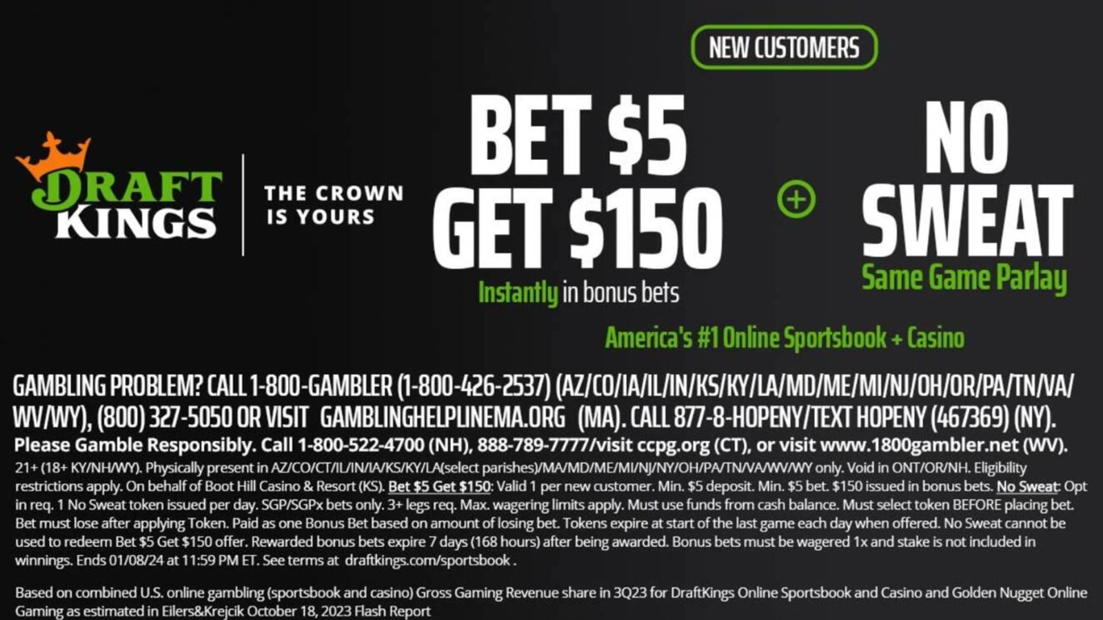 Claim a $150 Instant Bonus When You Bet on NFL Week 12 With DraftKings