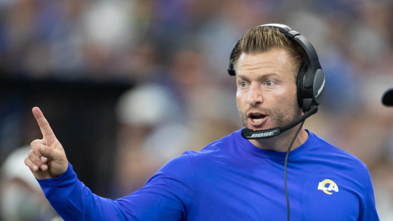 Sean McVay was so fired up as Rams headed to halftime against Bucs