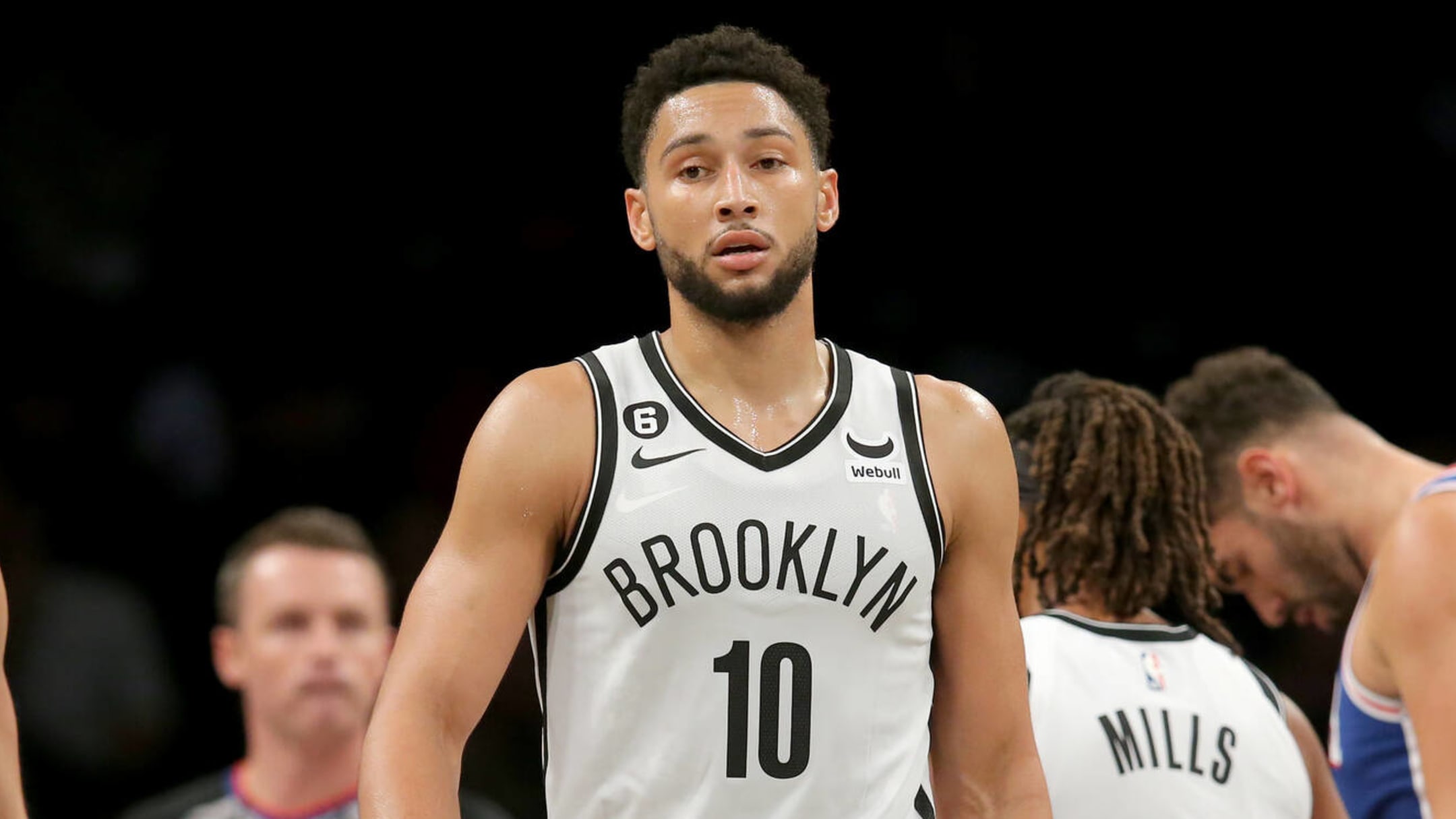 How have Ben Simmons' stats changed since his transition from the  Philadelphia 76ers to the Brooklyn Nets?