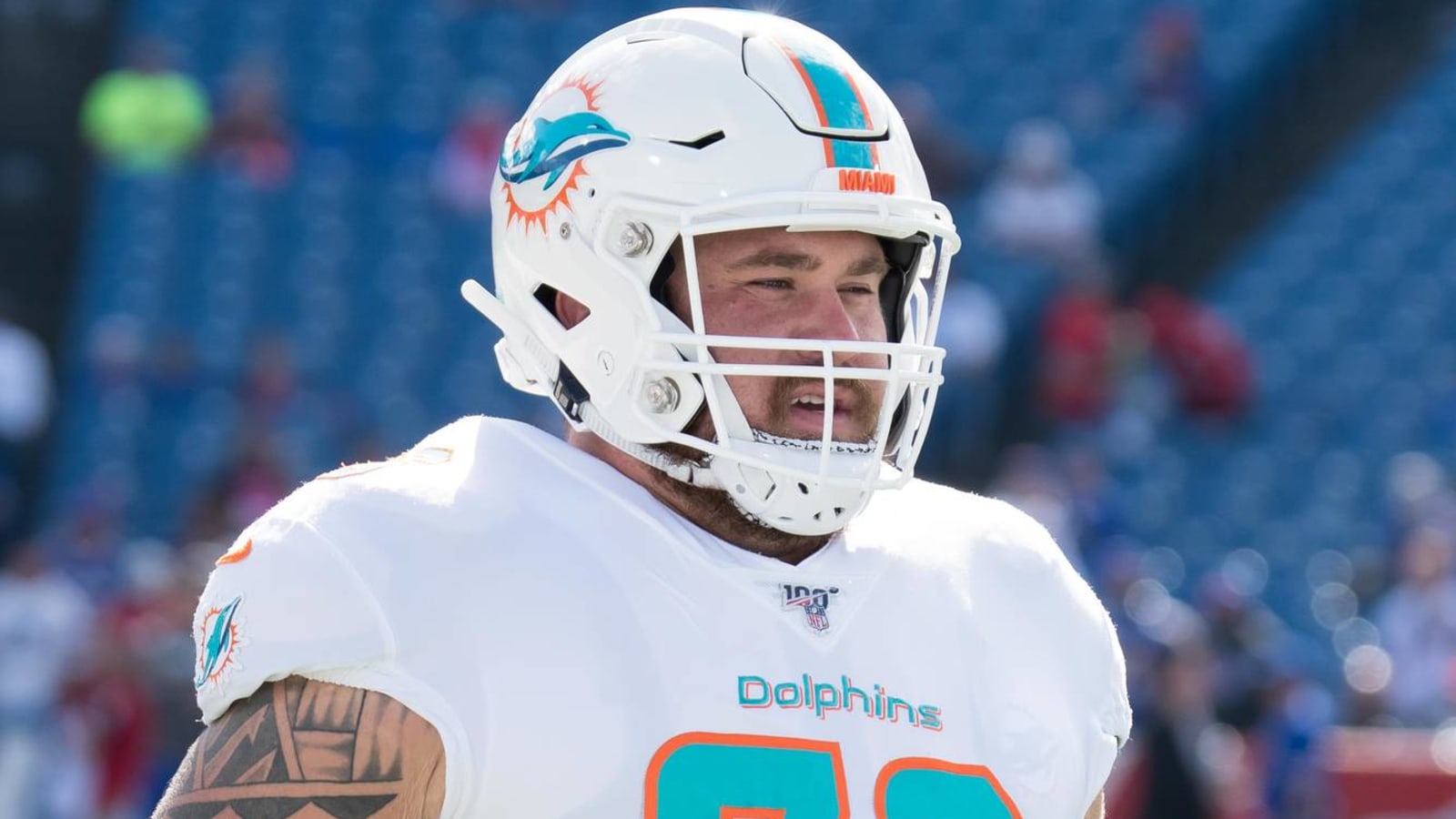 Free-agent OL Evan Boehm works out for Giants